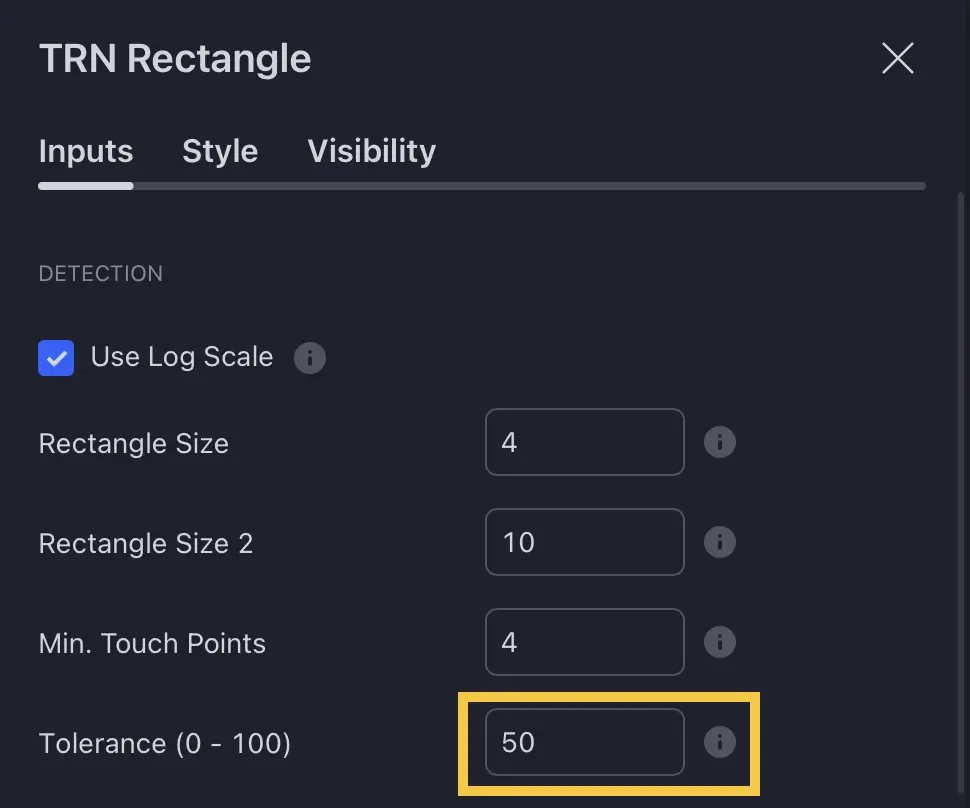 Accuracy tolerance configuration